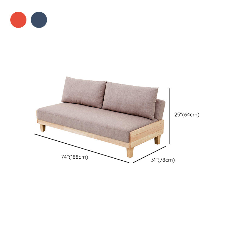 Sedute contemporanee senza braccio con cuscini che reclinavano 30,7 "di larghezza