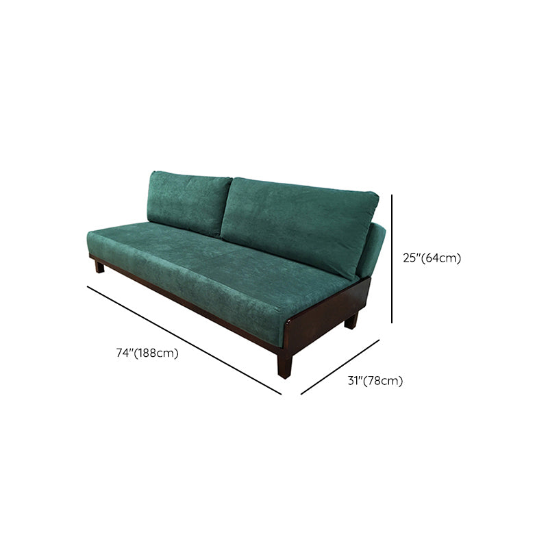 Contemporary Armless Seating with Pillows Reclining Sofa 30.7" Wide