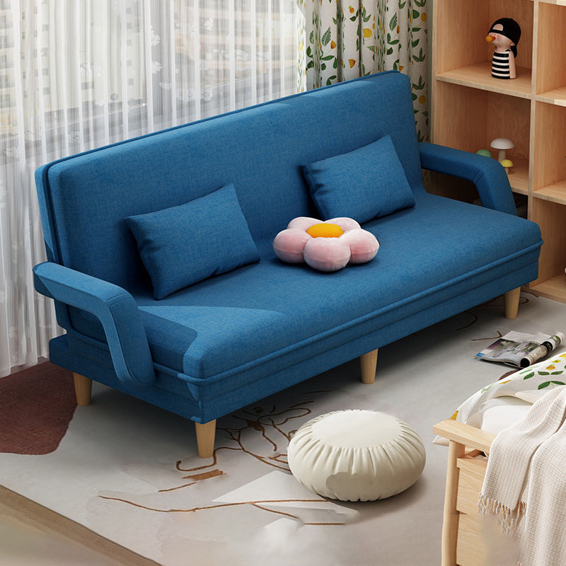 Contemporary Convertible Sofa Bed with Pillows for Living Room