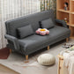 Contemporary Convertible Sofa Bed with Pillows for Living Room