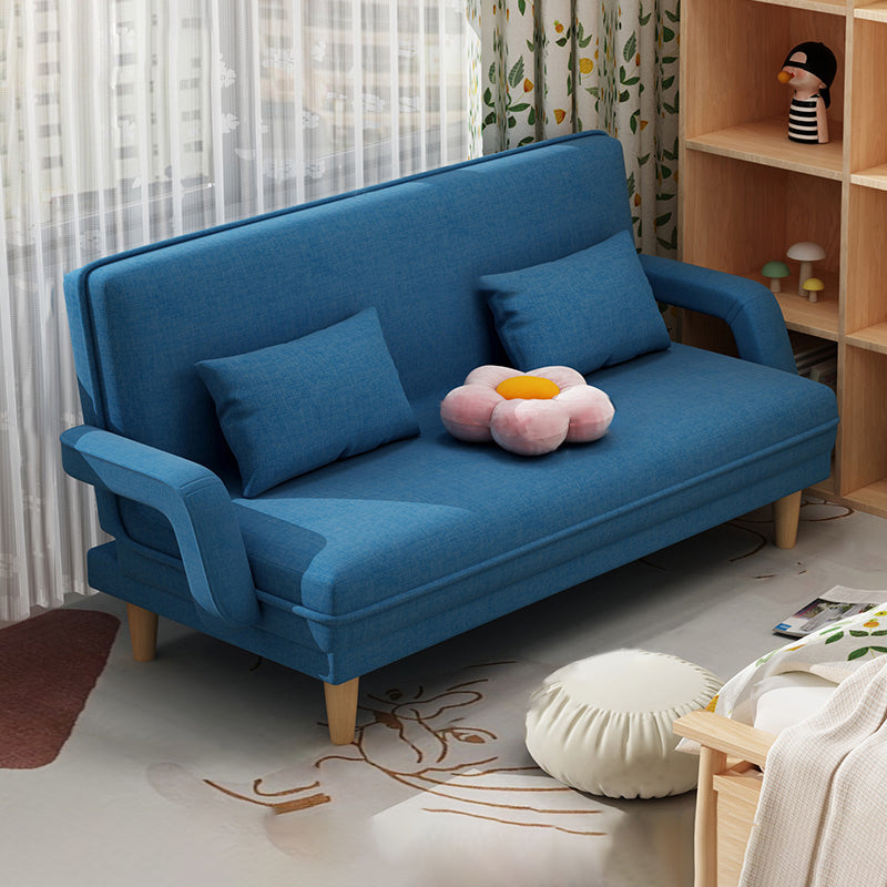 Contemporary Convertible Sofa Bed with Pillows for Living Room