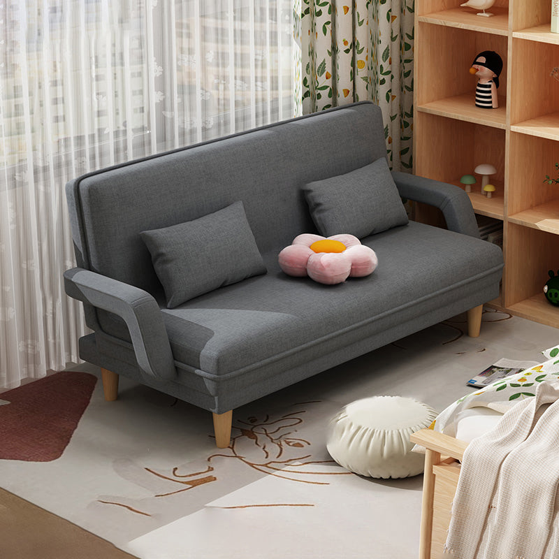 Contemporary Convertible Sofa Bed with Pillows for Living Room