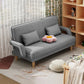 Contemporary Convertible Sofa Bed with Pillows for Living Room
