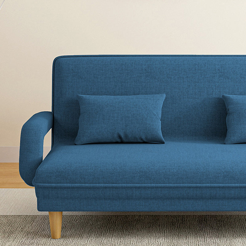 Contemporary Convertible Sofa Bed with Pillows for Living Room