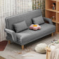 Contemporary Convertible Sofa Bed with Pillows for Living Room