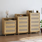 25.59" Wide Accent Chest Mid-Century Modern Wood Chest with Rattan Accent Clearhalo 'Cabinets & Chests' 'cabinets_chests' 'furn' 'furn_cabinets_chests' 'Furniture' 'Living Room Furniture' 6461528