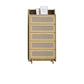 25.59" Wide Accent Chest Mid-Century Modern Wood Chest with Rattan Accent Natural 5 Clearhalo 'Cabinets & Chests' 'cabinets_chests' 'furn' 'furn_cabinets_chests' 'Furniture' 'Living Room Furniture' 6461532