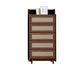 25.59" Wide Accent Chest Mid-Century Modern Wood Chest with Rattan Accent Brown 5 Clearhalo 'Cabinets & Chests' 'cabinets_chests' 'furn' 'furn_cabinets_chests' 'Furniture' 'Living Room Furniture' 6461538