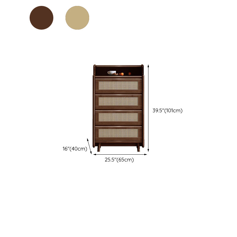 25.59" Wide Accent Chest Mid-Century Modern Wood Chest with Rattan Accent Clearhalo 'Cabinets & Chests' 'cabinets_chests' 'furn' 'furn_cabinets_chests' 'Furniture' 'Living Room Furniture' 6461544
