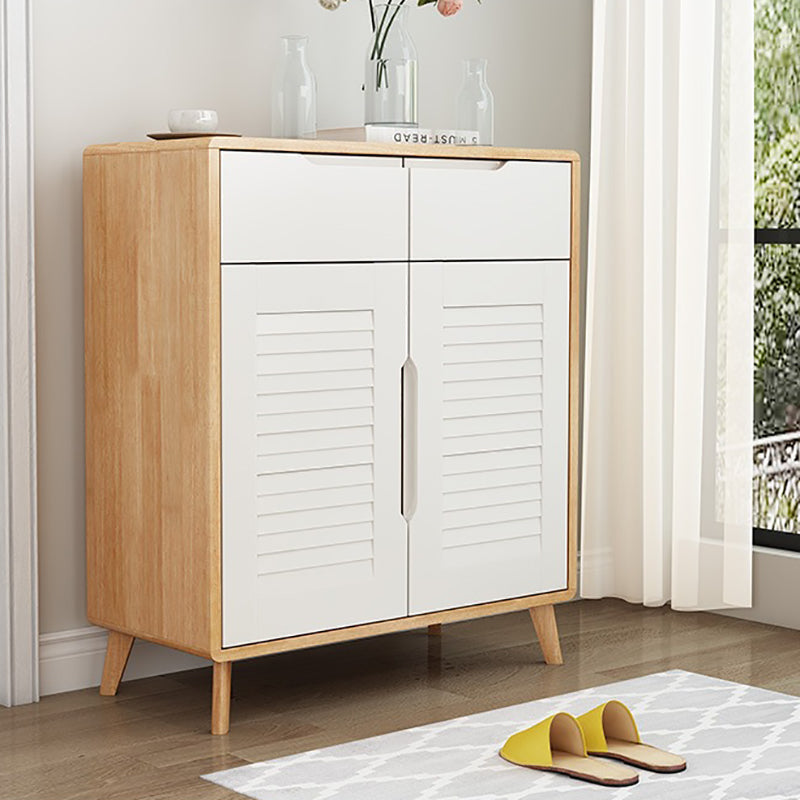 39.37" Tall Wood 2 - Door Accent Cabinet 2 - Drawer Storage Chest Clearhalo 'Cabinets & Chests' 'cabinets_chests' 'furn' 'furn_cabinets_chests' 'Furniture' 'Living Room Furniture' 6461623