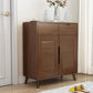 39.37" Tall Wood 2 - Door Accent Cabinet 2 - Drawer Storage Chest Clearhalo 'Cabinets & Chests' 'cabinets_chests' 'furn' 'furn_cabinets_chests' 'Furniture' 'Living Room Furniture' 6461627