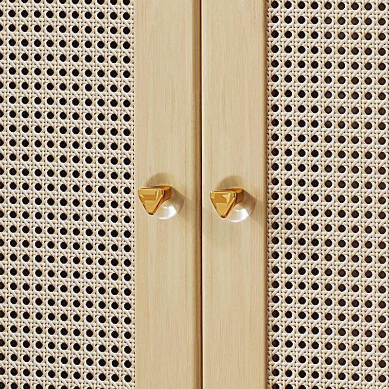 42.51" Tall 2 - Drawer Accent Cabinet Modern 3 - Door Cabinet Clearhalo 'Cabinets & Chests' 'cabinets_chests' 'furn' 'furn_cabinets_chests' 'Furniture' 'Living Room Furniture' 6461638