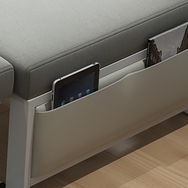 Sedili senza braccio grigio con divano convertibile cuscinetto con deposito