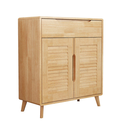 Contemporary Accent Cabinet 39.37" Tall Drawer and Door Cabinet Natural Clearhalo 'Cabinets & Chests' 'cabinets_chests' 'furn' 'furn_cabinets_chests' 'Furniture' 'Living Room Furniture' 6461674