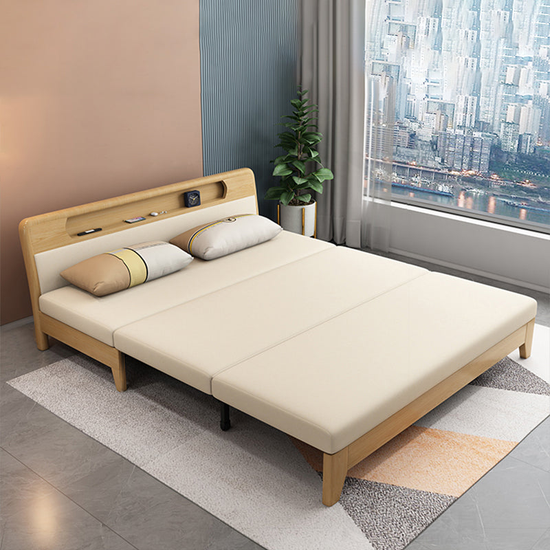 Armless Cabrio -Sofa Bett mit Kissen Sitzgelegenheiten mit Lagerung