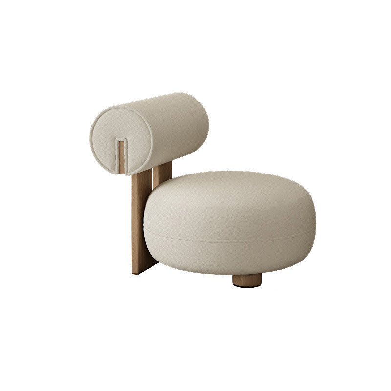 Eigentijdse strakke achterbank armloze gebogen loveseat voor woonkamer