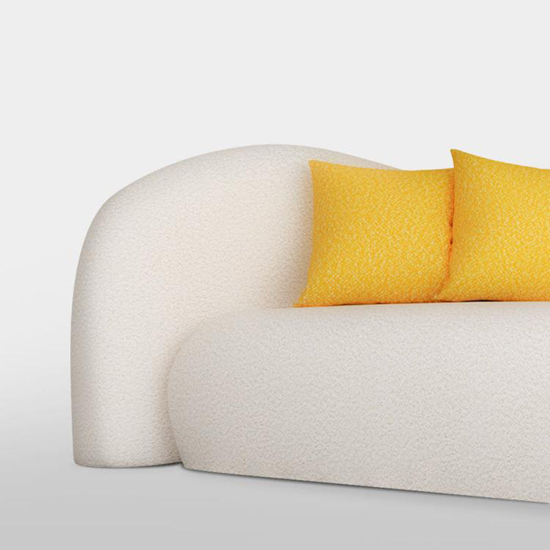 Contemporaneo curvo di amore solido di divano posteriore stretto per soggiorno