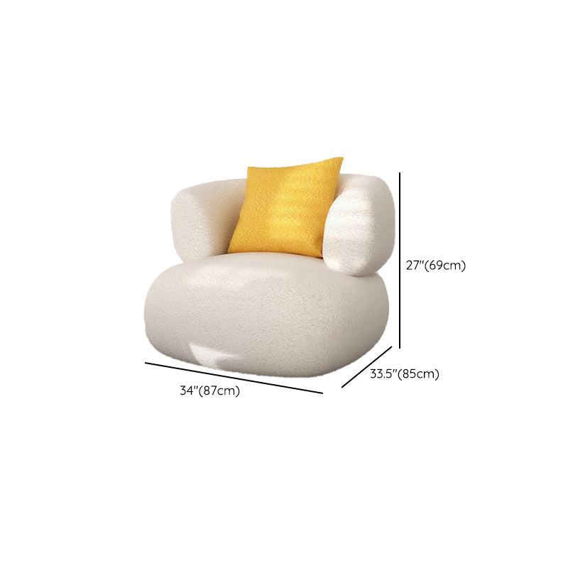 Zeitgenössische gebogene Liebesseat feste Farbe eng Rückensiegel für Wohnzimmer