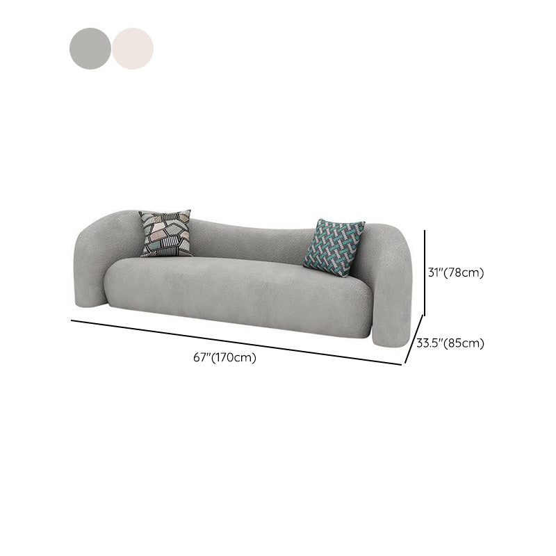 Zeitgenössische gebogene Liebesseat feste Farbe eng Rückensiegel für Wohnzimmer