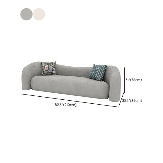 Zeitgenössische gebogene Liebesseat feste Farbe eng Rückensiegel für Wohnzimmer