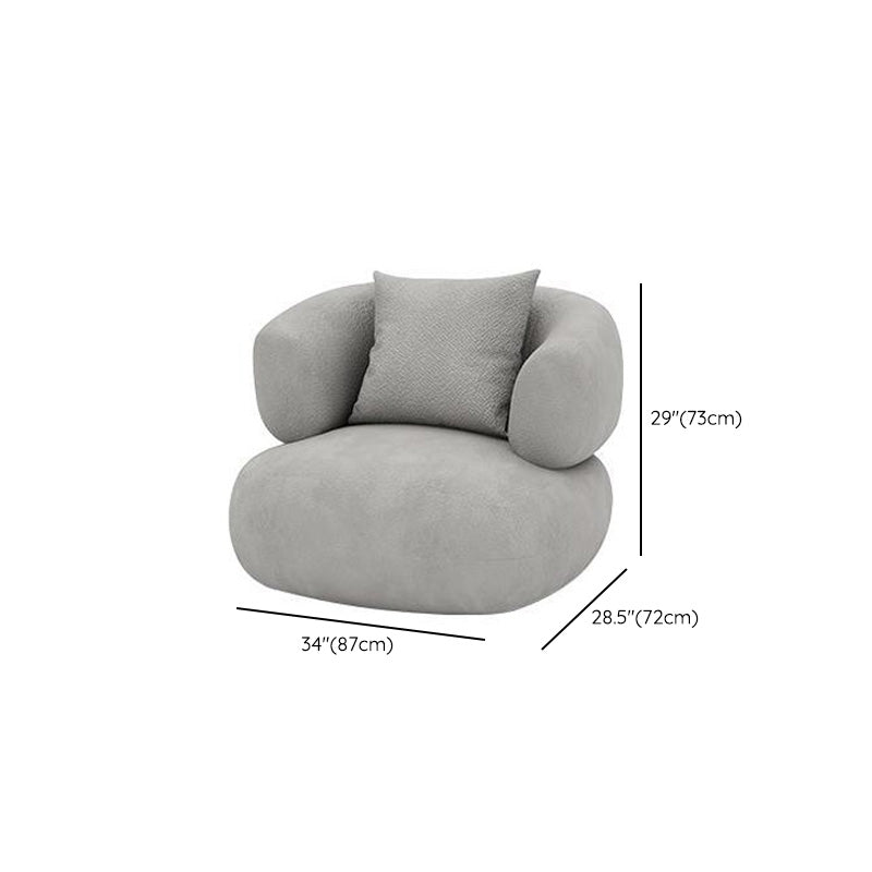 Zeitgenössische gebogene Liebesseat feste Farbe eng Rückensiegel für Wohnzimmer