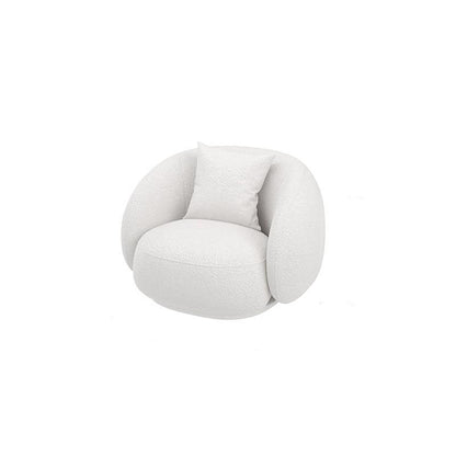 Contemporary Tight Back Sofa Solid Color Curved Loveseat for Living Room 35"L x 29.5"W x 24"H Wool Clearhalo 'furn' 'furn_sofas' 'Furniture' 'Living Room Furniture' 'Sofa' 'sofas' 6461753