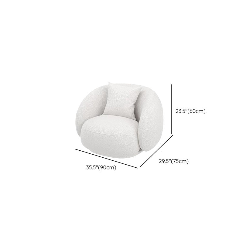 Contemporary Tight Back Sofa Solid Color Curved Loveseat for Living Room Clearhalo 'furn' 'furn_sofas' 'Furniture' 'Living Room Furniture' 'Sofa' 'sofas' 6461760