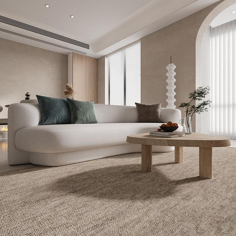 Contemporary Sofa Solid Color Curved Loveseat for Bonus Room Clearhalo 'furn' 'furn_sofas' 'Furniture' 'Living Room Furniture' 'Sofa' 'sofas' 6461766