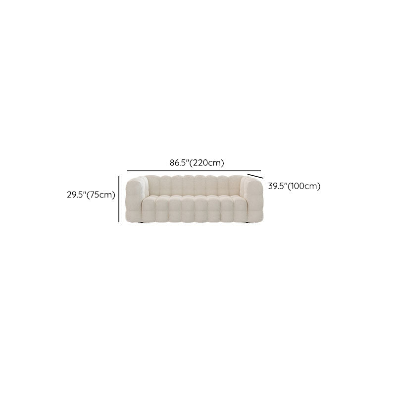 Solid Color Sofa Stationary Modern Square Arm Sofa for Living Room Clearhalo 'furn' 'furn_sofas' 'Furniture' 'Living Room Furniture' 'Sofa' 'sofas' 6461791