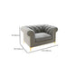 Modern Flared Arm Settee Stationary Solid Color Sofa for Living Room