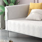 Tight Back Settee Stain Resistant Solid Color Sofa for Living Room