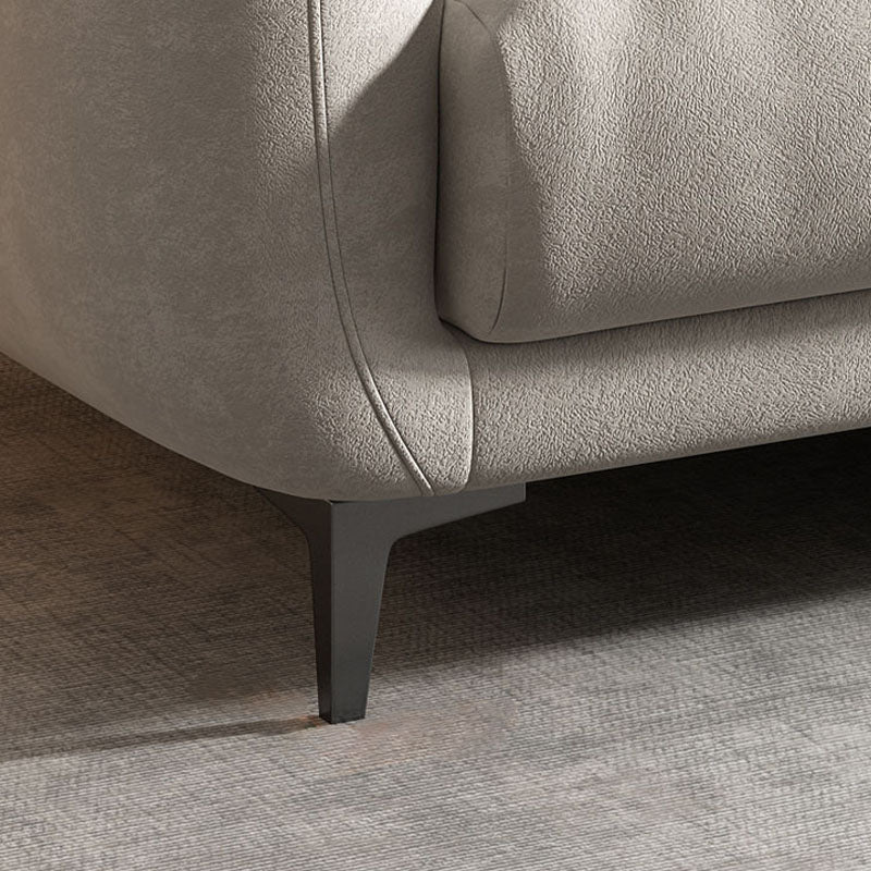 Sièges contemporains beige avec oreillers canapé de bras carré pour le salon