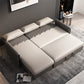 Square Arms Foldable Futon Pillow Included Sleeper Sofa with Storage