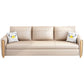 Cushion Back Sofa Futon Square Arms Convertible Sofa with Storage Clearhalo 'furn' 'furn_futons' 'Furniture' 'Futons & Daybeds' 'Futons' 'Living Room Furniture' 6461898