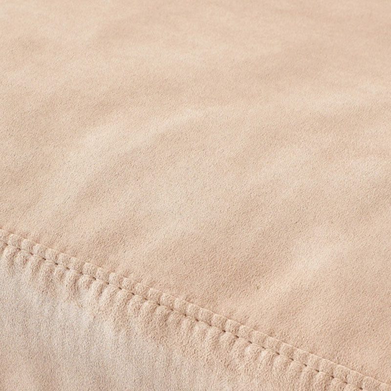 Modern Faux Leather Sofa Bed Pink Pillow Top Arm Sofa for Living Room