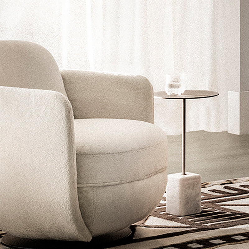 Solid Color Accent Armchair Swivel Living Room Accent Armchair Clearhalo 'Accent Chairs' 'accent_chairs' 'Chairs & Seating' 'furn' 'furn_accent_chairs' 'Furniture' 'Living Room Furniture' 6462004