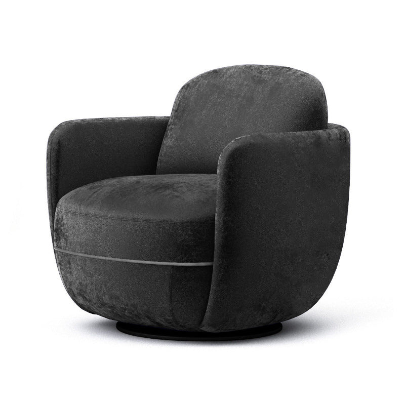Solid Color Accent Armchair Swivel Living Room Accent Armchair Clearhalo 'Accent Chairs' 'accent_chairs' 'Chairs & Seating' 'furn' 'furn_accent_chairs' 'Furniture' 'Living Room Furniture' 6462006