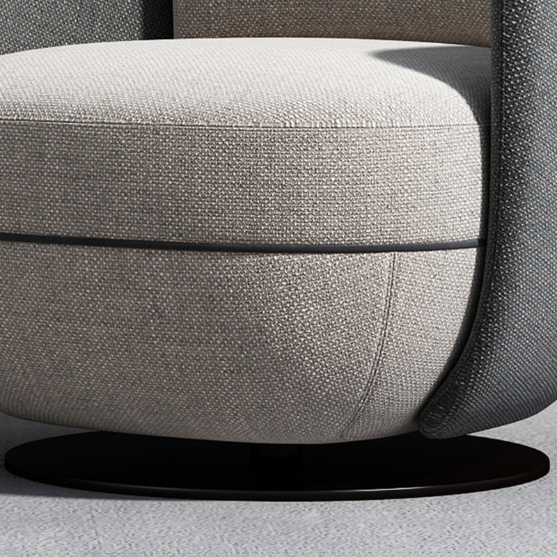 Solid Color Accent Armchair Swivel Living Room Accent Armchair Clearhalo 'Accent Chairs' 'accent_chairs' 'Chairs & Seating' 'furn' 'furn_accent_chairs' 'Furniture' 'Living Room Furniture' 6462008