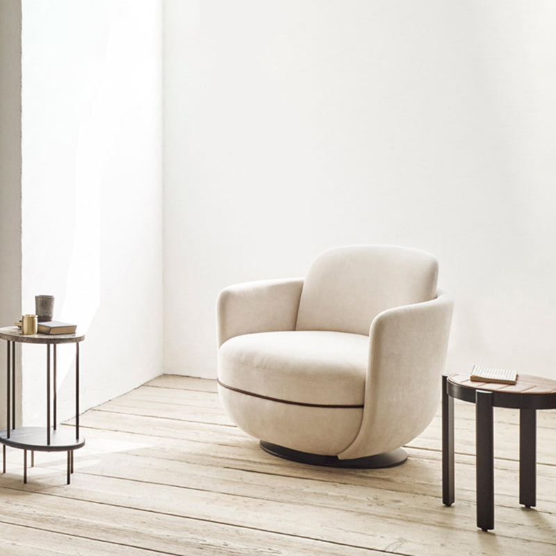 Solid Color Accent Armchair Swivel Living Room Accent Armchair Clearhalo 'Accent Chairs' 'accent_chairs' 'Chairs & Seating' 'furn' 'furn_accent_chairs' 'Furniture' 'Living Room Furniture' 6462014