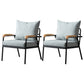 Solid Color Living Room Armchair Arms Included Accent Armchair Light Blue Cotton and Linen 2 Piece Set Clearhalo 'Accent Chairs' 'accent_chairs' 'Chairs & Seating' 'furn' 'furn_accent_chairs' 'Furniture' 'Living Room Furniture' 6462038