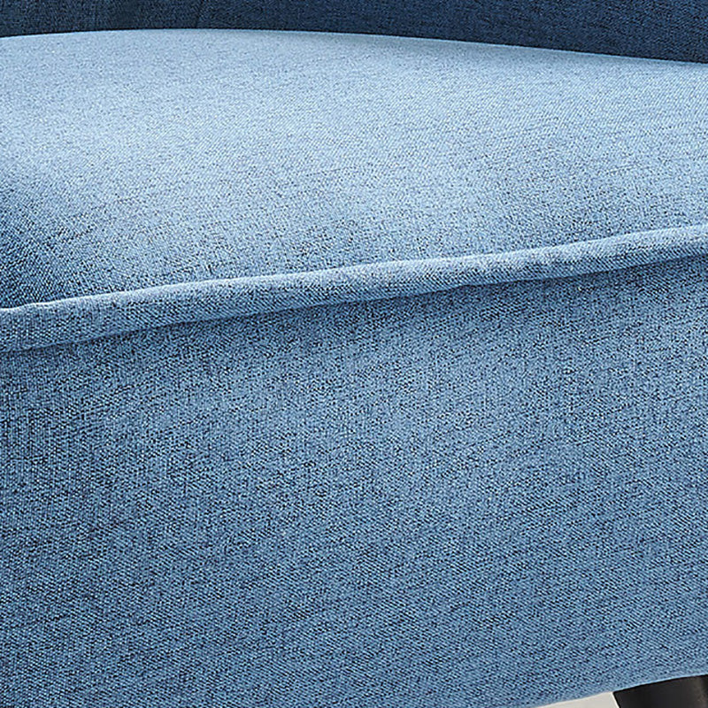 Mid-century Linen Blend Accent Armchair Arms Included Arm Chair Clearhalo 'Accent Chairs' 'accent_chairs' 'Chairs & Seating' 'furn' 'furn_accent_chairs' 'Furniture' 'Living Room Furniture' 6462055