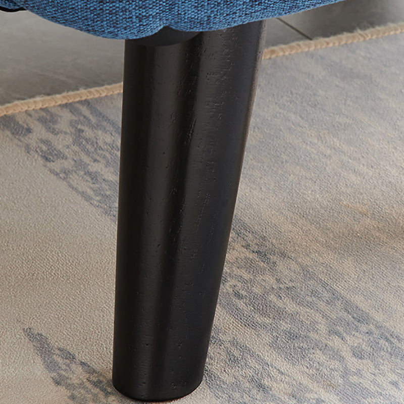 Mid-century Linen Blend Accent Armchair Arms Included Arm Chair Clearhalo 'Accent Chairs' 'accent_chairs' 'Chairs & Seating' 'furn' 'furn_accent_chairs' 'Furniture' 'Living Room Furniture' 6462058