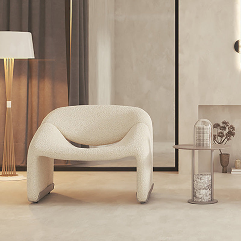 Contemporary Solid Color Side Chair Fixed Back Bedroom Side Chair Clearhalo 'Accent Chairs' 'accent_chairs' 'Chairs & Seating' 'furn' 'furn_accent_chairs' 'Furniture' 'Living Room Furniture' 6462093