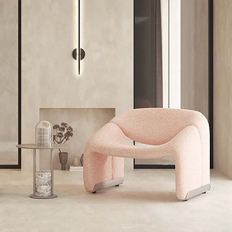 Contemporary Solid Color Side Chair Fixed Back Bedroom Side Chair Clearhalo 'Accent Chairs' 'accent_chairs' 'Chairs & Seating' 'furn' 'furn_accent_chairs' 'Furniture' 'Living Room Furniture' 6462097