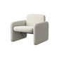Contemporary Solid Color Accent Armchair Living Room Accent Chair White Wool Blend 1 Piece Clearhalo 'Accent Chairs' 'accent_chairs' 'Chairs & Seating' 'furn' 'furn_accent_chairs' 'Furniture' 'Living Room Furniture' 6462102
