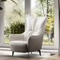 Contemporary Accent Armchair Faux Leather Barrel Accent Chair Grey Microfiber Leather 1 Piece Clearhalo 'Accent Chairs' 'accent_chairs' 'Chairs & Seating' 'furn' 'furn_accent_chairs' 'Furniture' 'Living Room Furniture' 6462118