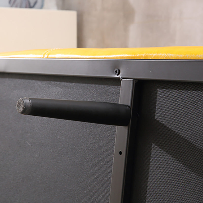 Contemporary Faux Leather Accent Chair Fixed Back Barrel Accent Chair Clearhalo 'Accent Chairs' 'accent_chairs' 'Chairs & Seating' 'furn' 'furn_accent_chairs' 'Furniture' 'Living Room Furniture' 6462154