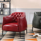 Modern Accent Armchair Contemporary Tufted Cushions Barrel Chair Clearhalo 'Accent Chairs' 'accent_chairs' 'Chairs & Seating' 'furn' 'furn_accent_chairs' 'Furniture' 'Living Room Furniture' 6462187