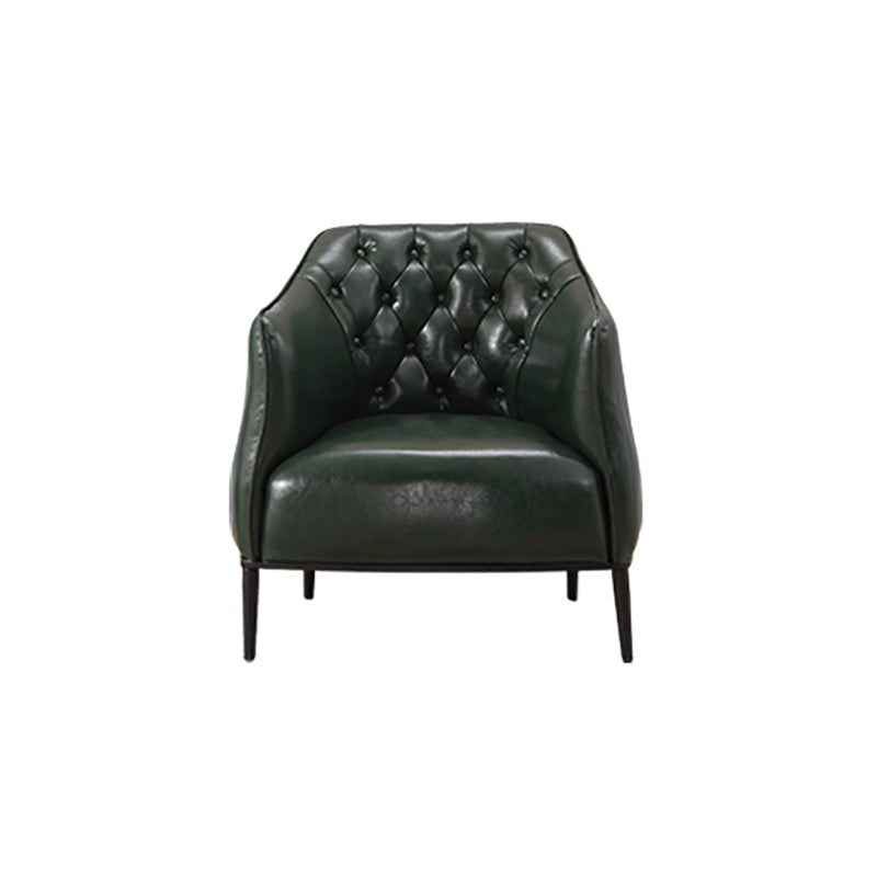 Modern Accent Armchair Contemporary Tufted Cushions Barrel Chair Clearhalo 'Accent Chairs' 'accent_chairs' 'Chairs & Seating' 'furn' 'furn_accent_chairs' 'Furniture' 'Living Room Furniture' 6462191