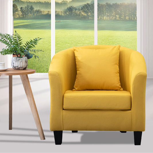 Contemporary Basic Four Legs Armchair Arms Included Barrel Accent Chair Clearhalo 'Accent Chairs' 'accent_chairs' 'Chairs & Seating' 'furn' 'furn_accent_chairs' 'Furniture' 'Living Room Furniture' 6462200